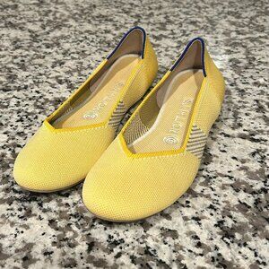 Rothy's Vibrant Yellow Round Toe Flats – Size 8.5